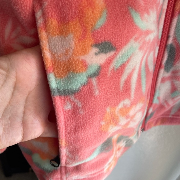 Columbia Fleece Tropical Jacket 🧡🩵🤍 - Picture 4 of 4